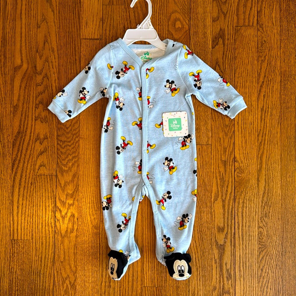 Disney baby button pajamas